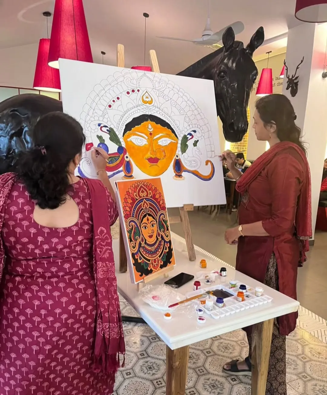 Neon Paint & Sip: Glow in the Dark Art 2